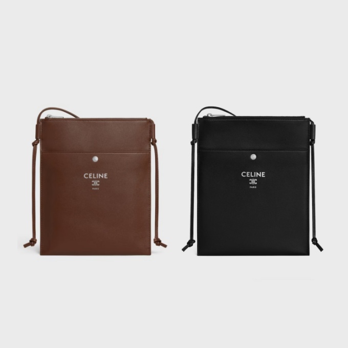 celine sharp pouch smooth leather crossbody bag
